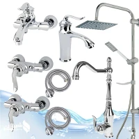 ست شیرآلات آیدا مدل بامبو W-K1006 مجموعه8 عددی