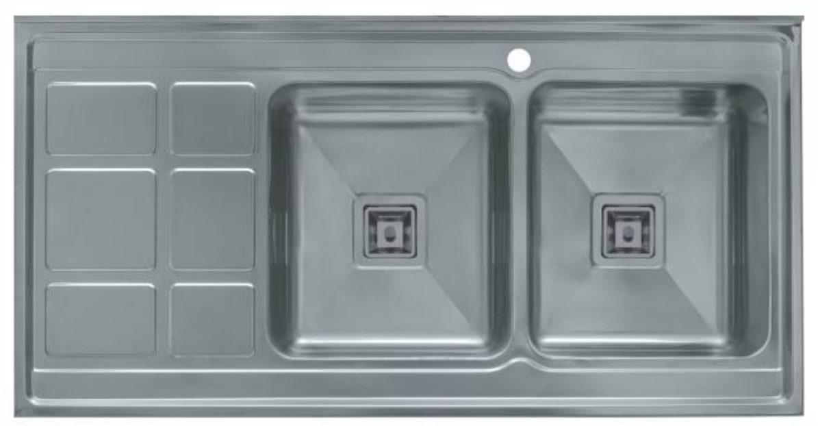 سینک فانتزی روکار SA112 BLACK سایز 60×120 عمق 25